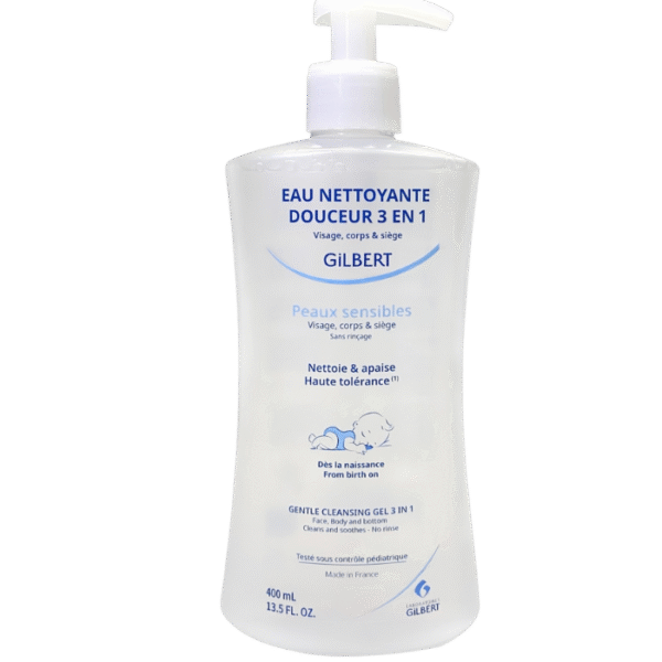 Eau Nettoyante Douceur 3 en 1 – Gilbert (400 ml)