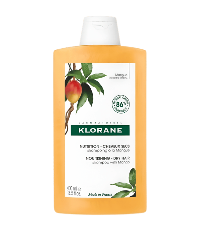 Klorane Shampoing Nourrissant au Beurre de Mangue Cheveux Secs 400 ml