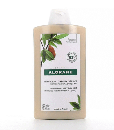 Klorane Shampoing Réparateur au Cupuaçu BIO Cheveux Très Secs 400 ml