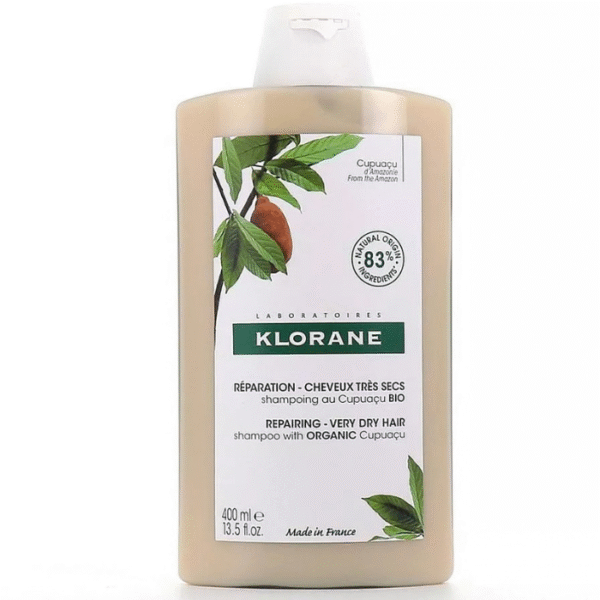 Klorane Shampoing Réparateur au Cupuaçu BIO Cheveux Très Secs 400 ml