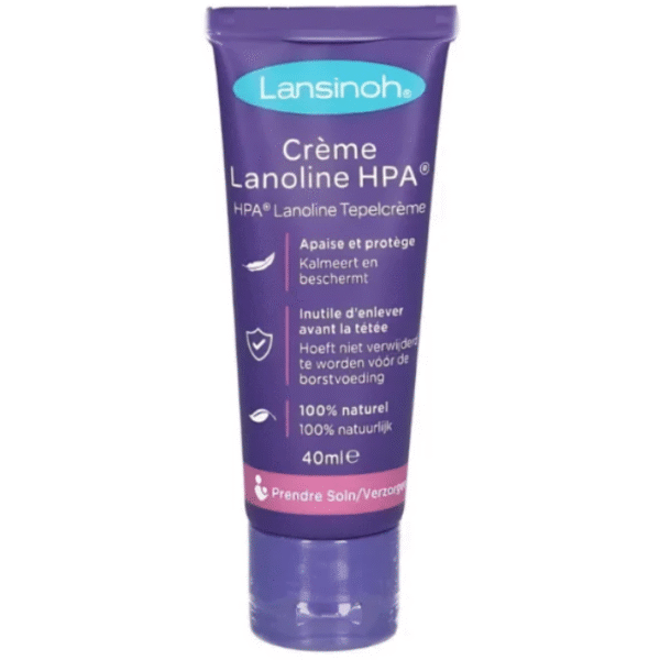 Lansinoh Crème Lanoline HPA 100% Naturelle pour Mamelons Sensibles 40 ml