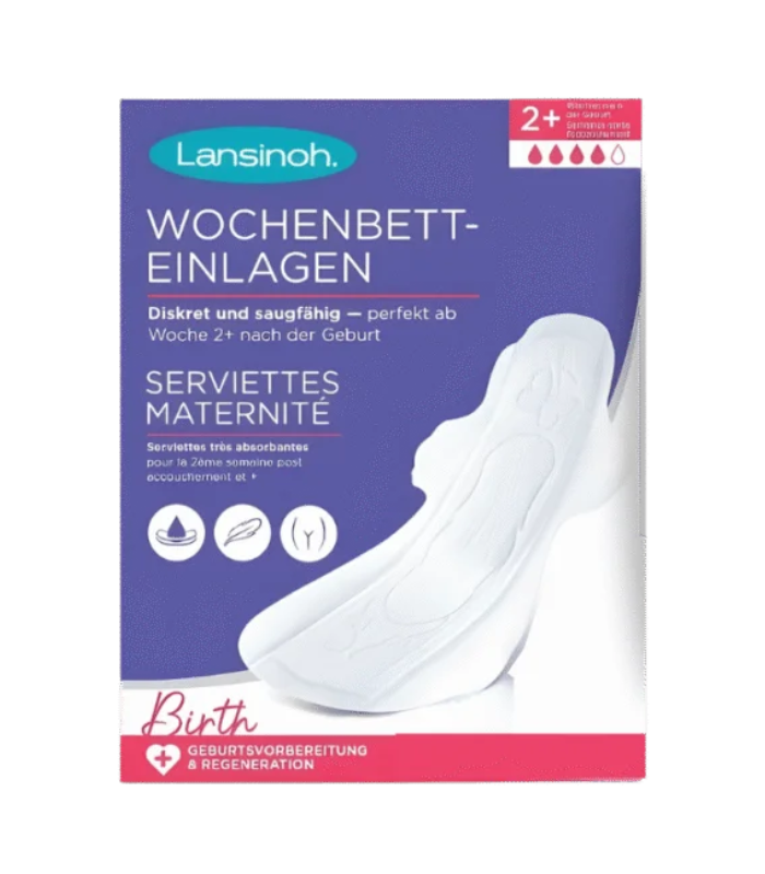 Lansinoh Serviettes Maternité Très Absorbantes 2+ Semaines – 12 unités