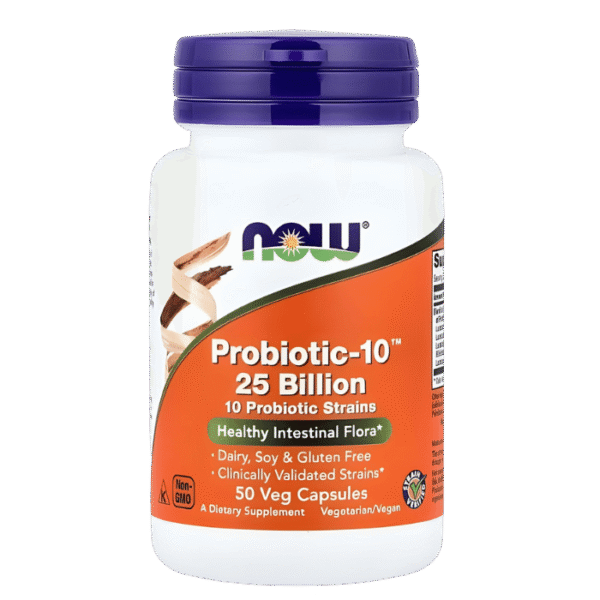 Now Foods Probiotic-10 25 Billion 50 gélules végétales